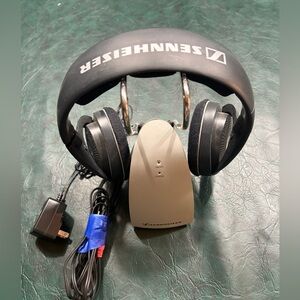 Sennheiser RS120 On-Ear Wireless RF Headphones with Charging dock.